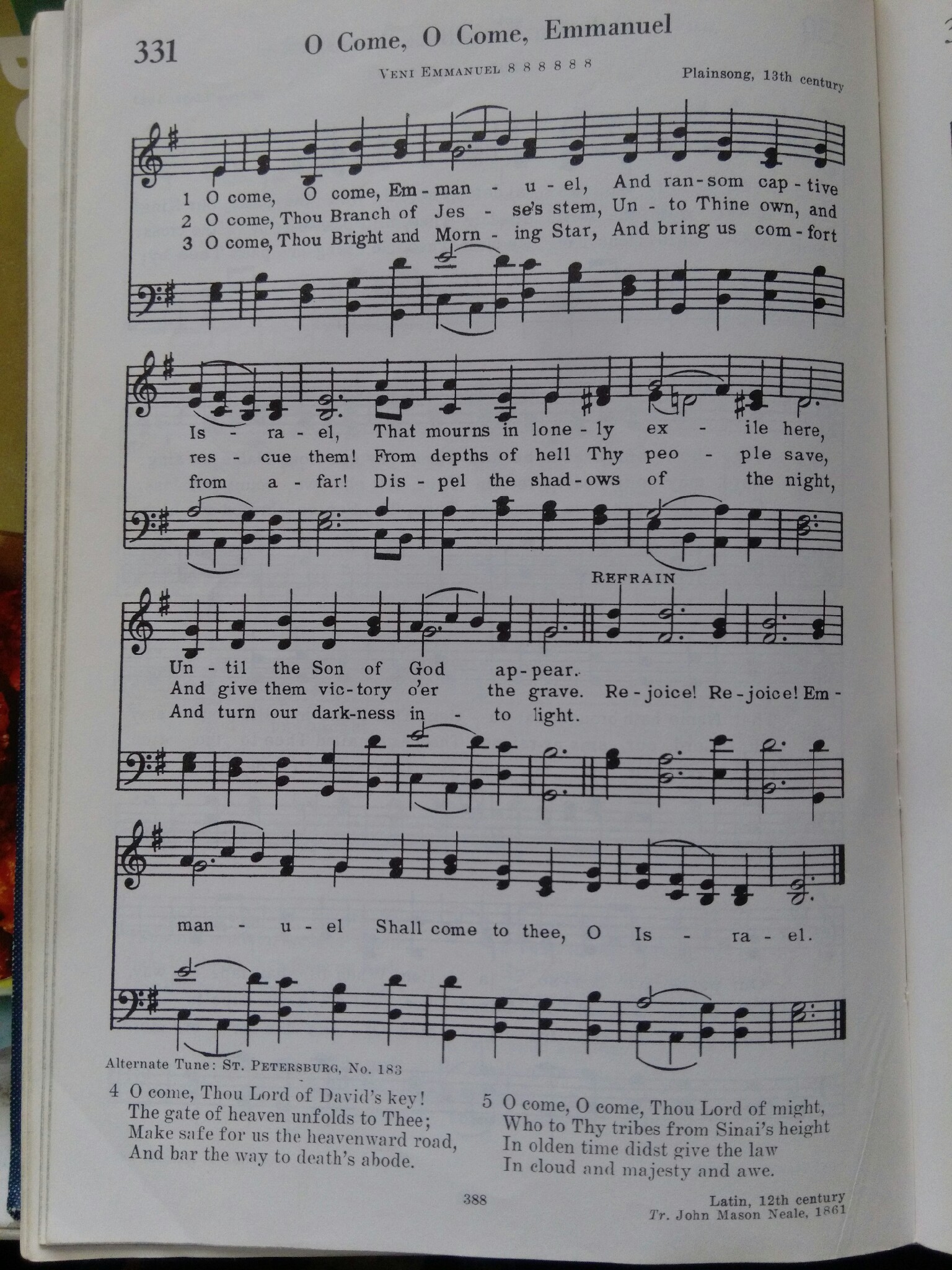 Sunday Hymn: O Come, O Come Emmanuel | Cogitatio mea
